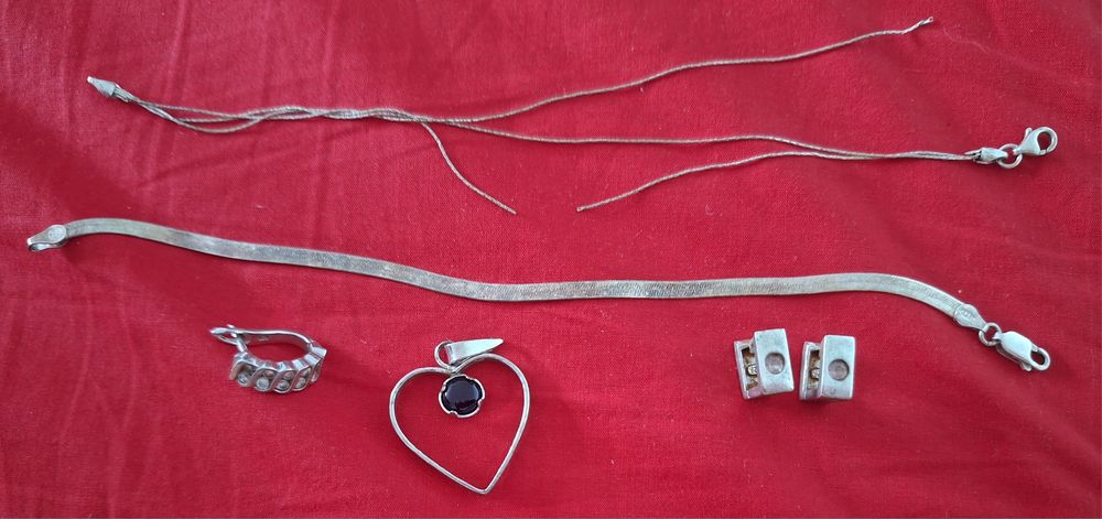 bijuterii (suflate cu aur)+din argint