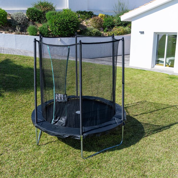 Trambulină rotundă cu plasă de protecție, - produs resigilat Decathlon
