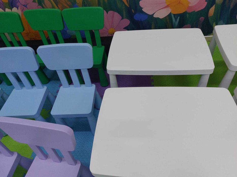 Set masute si scaunele Mammut (Ikea) pentru copii
