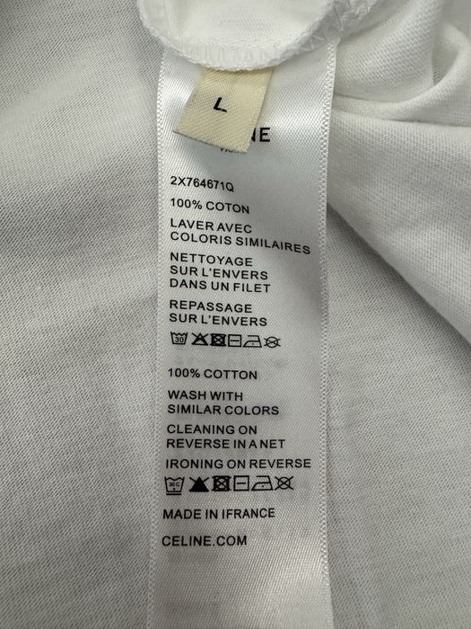 Celine logo T-shirt white