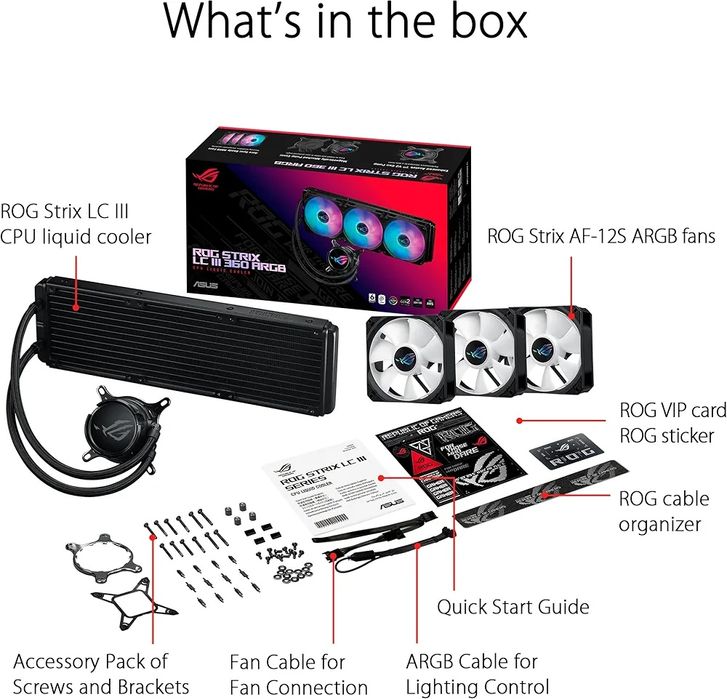 ASUS ROG Strix LC III 360 ARGB Copper,Asetek Gen7 v2