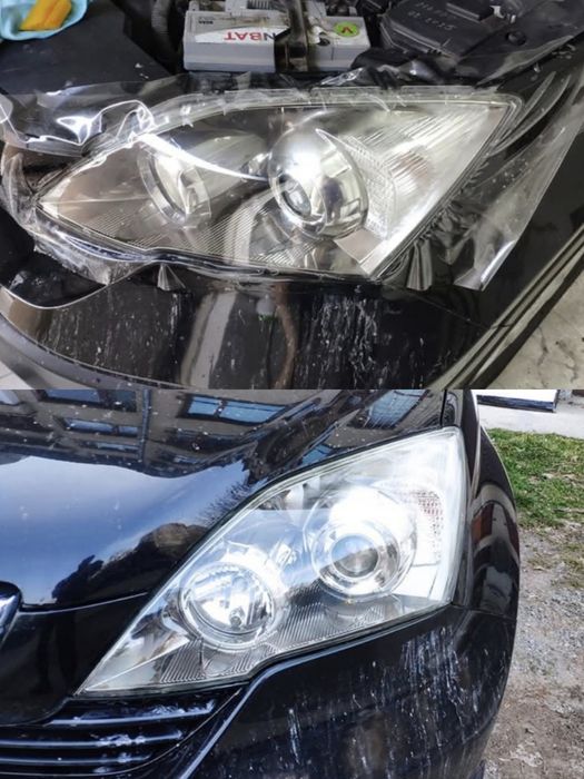 Полиране на фарове и монтаж на защитно фолио