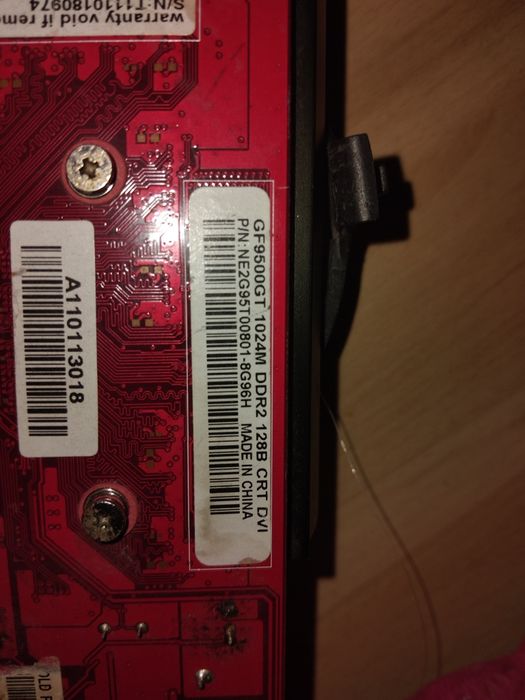 GF9500GT 1024M DDR2 128B CRT DVI