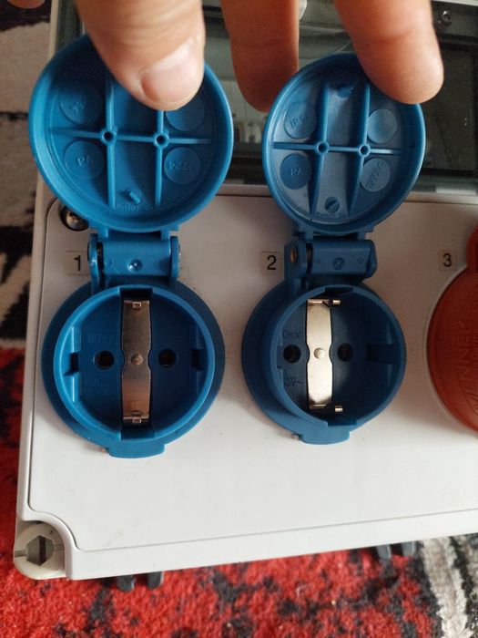 Tablou electric Mennekes industrial cu sigurante și prize incluse