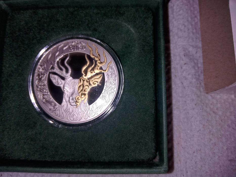 Монета "Олень" (Proof-Like)