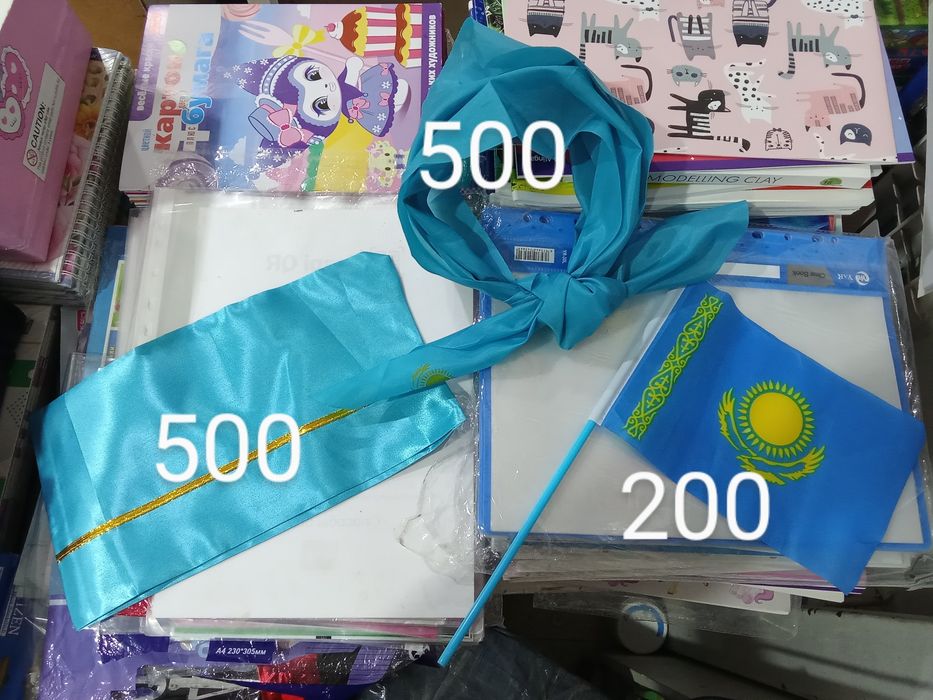 Пилотка,галстук,флаг,ту