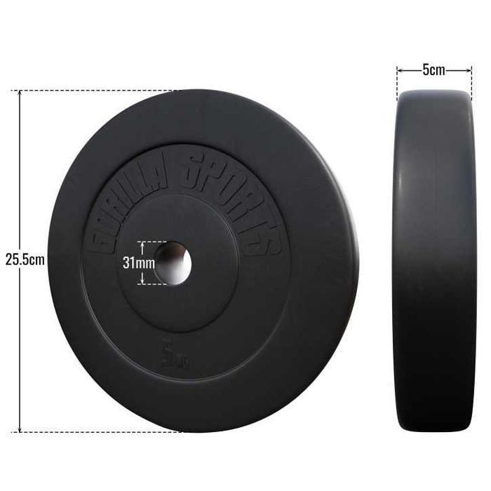 Disc din plastic umplut cu ciment 5 kg 30/31 mm