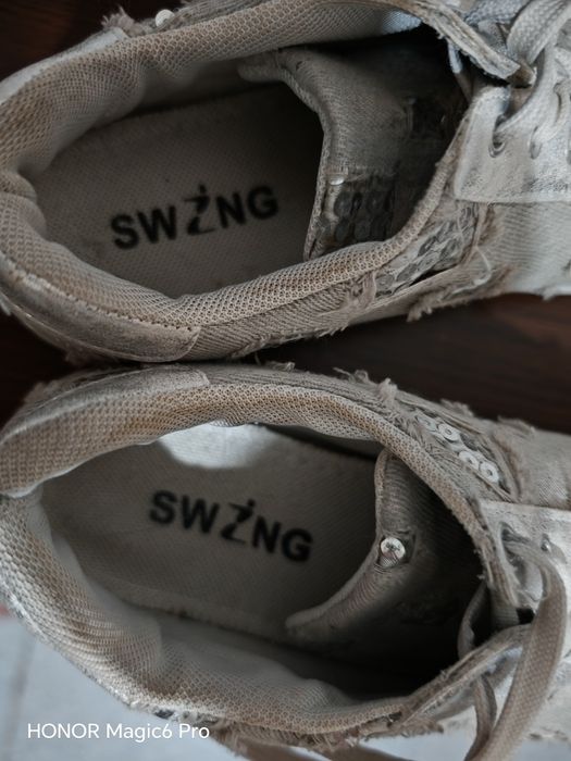 Дамски кецове съчетание с кожа и плат