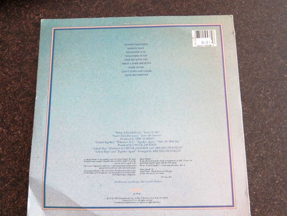 Грамофонна плоча на Арета Франклин/Aretha Franklin