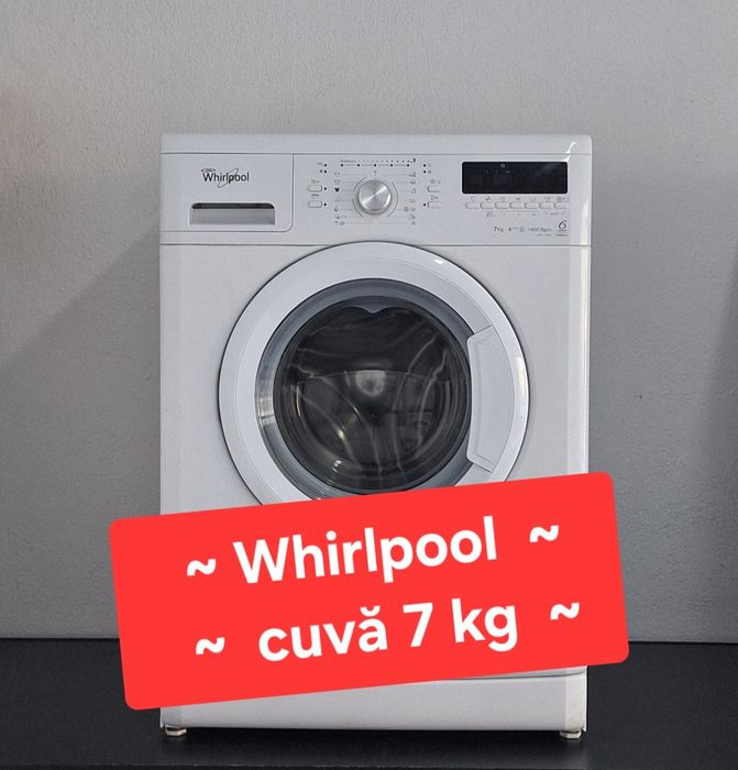 Masina de spalat  Whirlpool.  Capacitate cuvă 7 kg. Aws 71400/01ASW