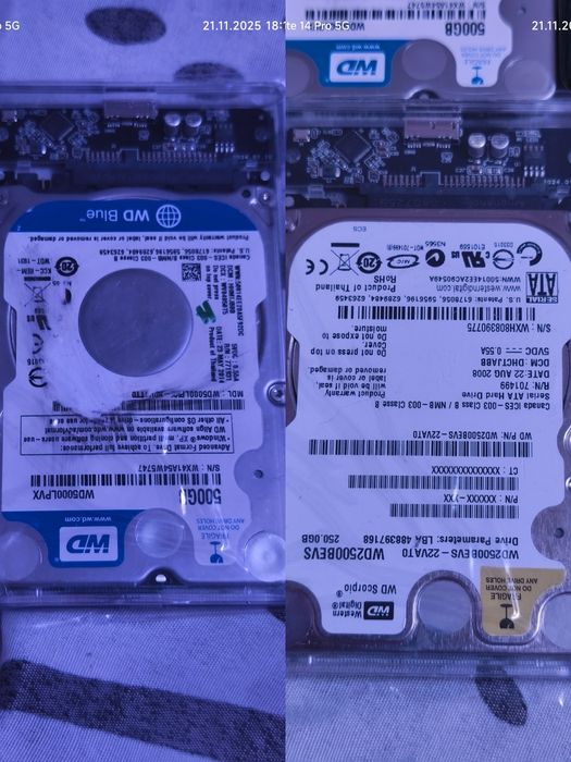 Hard diskuri externe 4 buc 160 lei