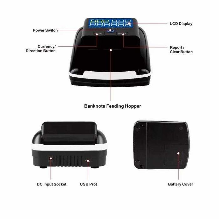 -40% Промо Сертифициран Детектор AL-130/130A за евро банкноти и долари