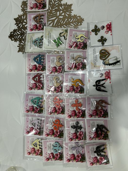 Этно брошь шашбау серьги резинки резинка