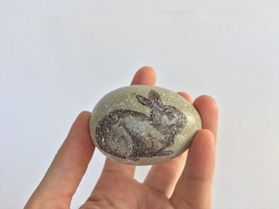 Великденско яйце, дървено №3 - заек