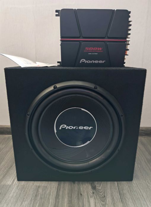 Pioneer комплект Усилвател и бас каса с Гаранция