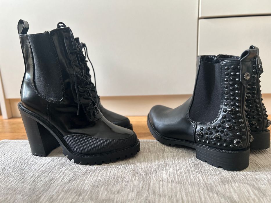 2 броя Боти черни размер  38