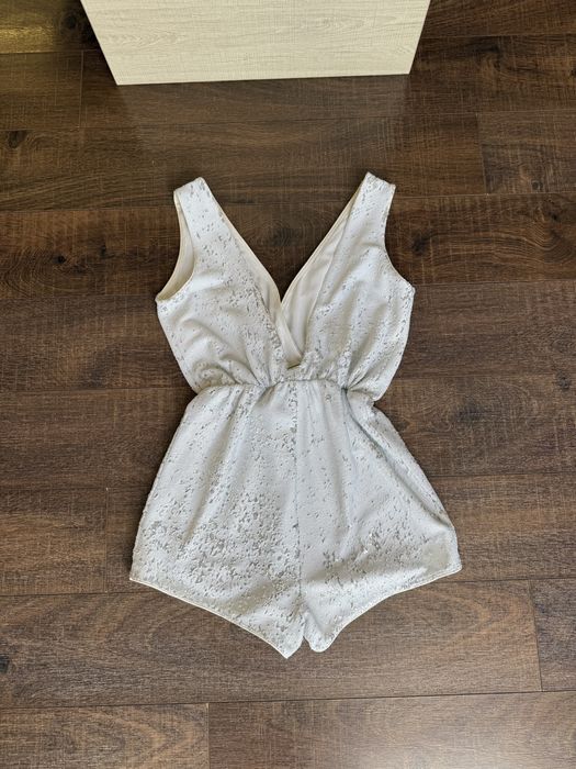 Дамски парти гащеризон с пайети и блясък BSB collection