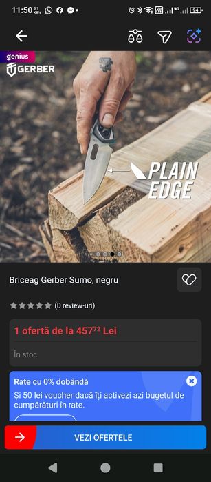 Cutit de buzunar Gerber SUMO