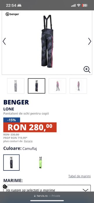 Vand pantaloni ski fete