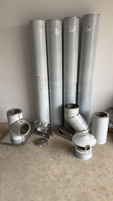 Coș de fum Horn Burlane din inox izolate!