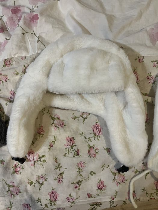 Шапка ушанка белые разные модели есть