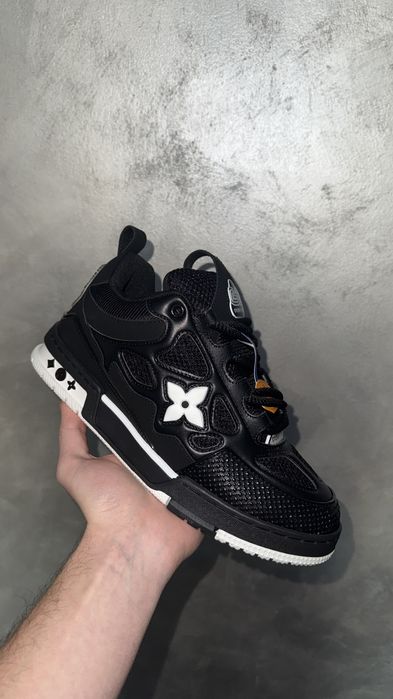 Adidasi LV alb negru