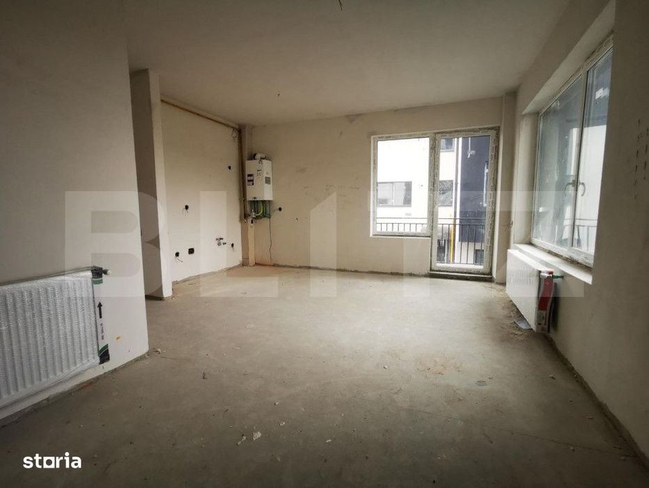 Apartament 3 camere, finisat, 52 mp, semifinisat, zona Teilor — fotografia 1