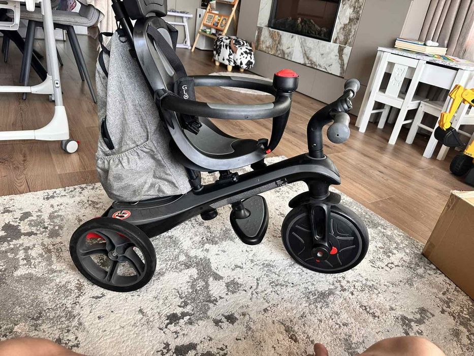 Детска триколка 4 в 1 Globber - Explorer Trike Deluxe Play, сива
