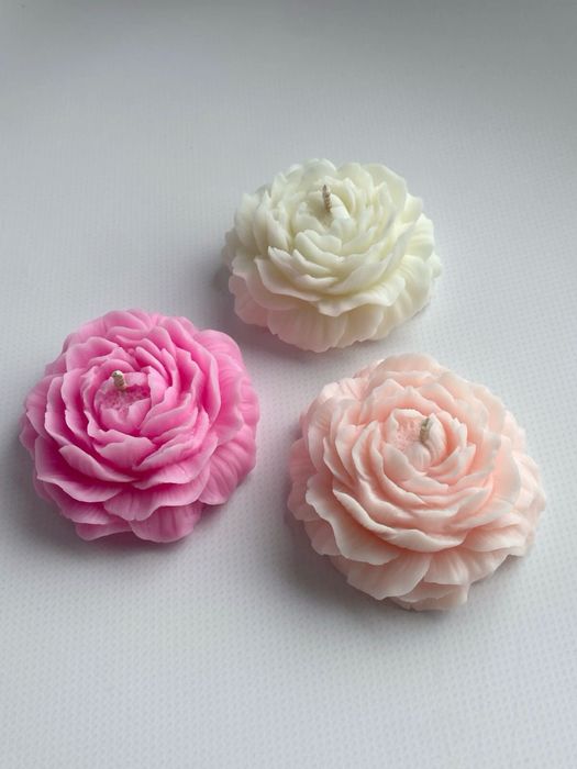 Свеча пион с ароматом