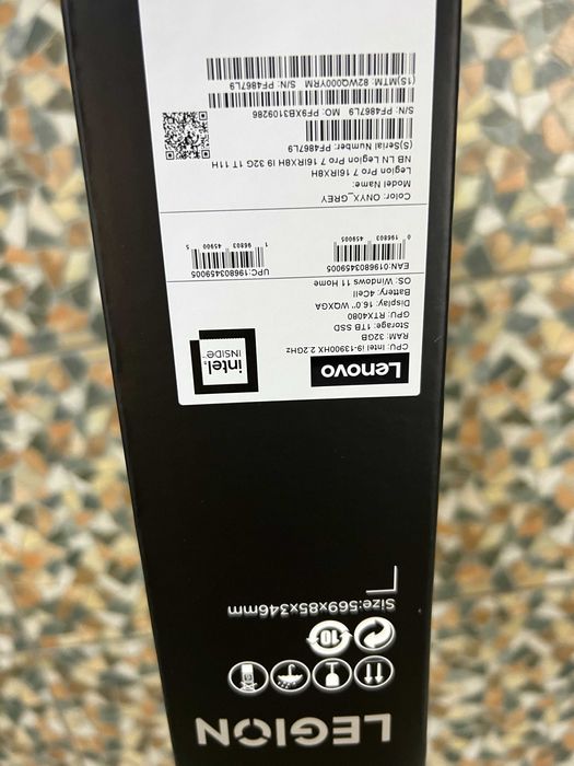 Lenovo Legion Pro 7 с i9 Gaming  чисто нов RTX 4080