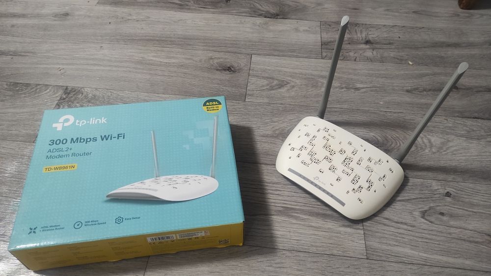 ADSL wifi modem router tp-link 300Mbps korodka dok