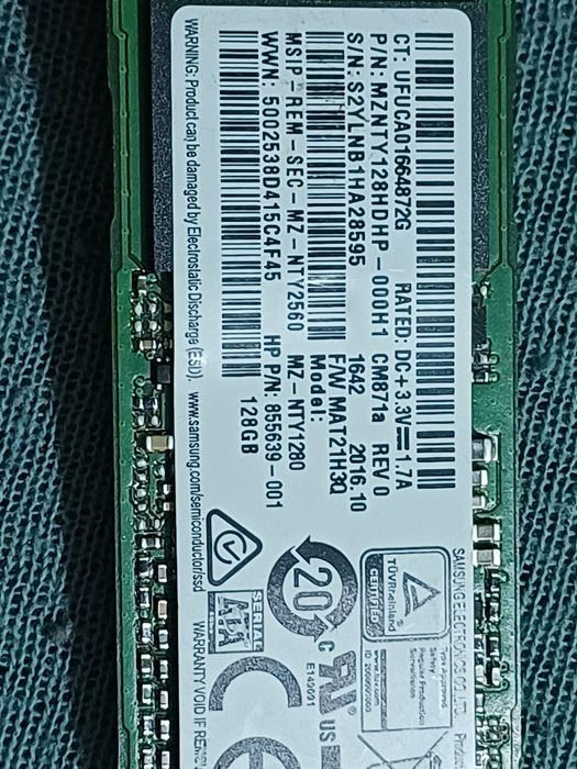 SSD M.2 128 GB perfect functional. Este testat

#3