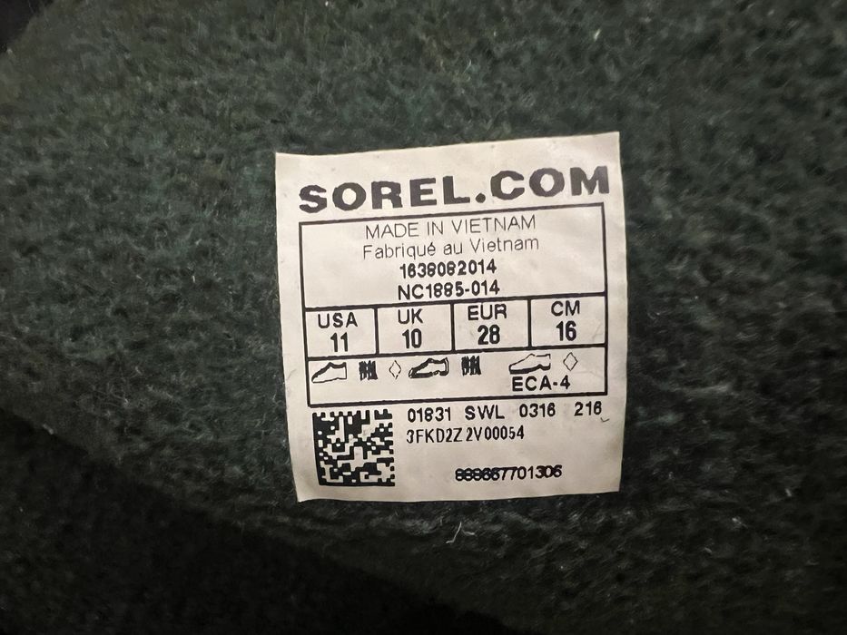 Детские сапоги Sorel 28EU