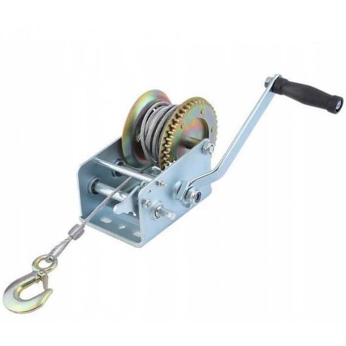 НЕМСКА Ръчнa Лебедка 2500lb - 1130kg + Подарък ЛЕД ФЕНЕР