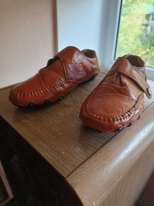 Макасины новые кожанные