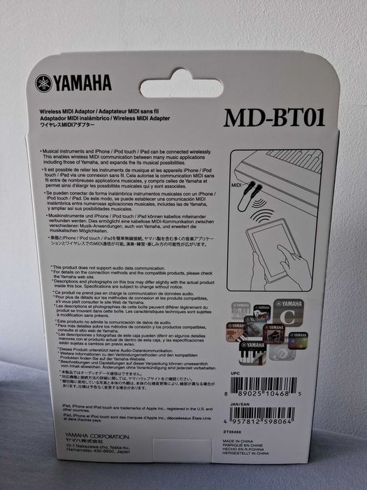 Yamaha wireless midi adaptorMD-BT01/UD-BT01/usb wireless lan UD-WL01