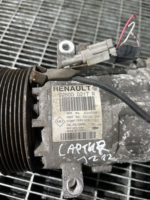 Compresor clima Renault Captur 0.9 B 2013 - 2017 90CP 	H4B 400 (1212) Benzina 926000217R
