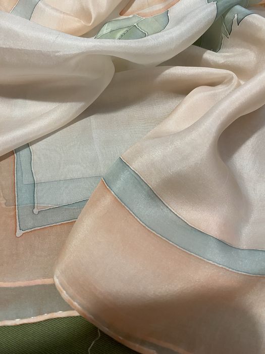 Дамски  шал естествена коприна