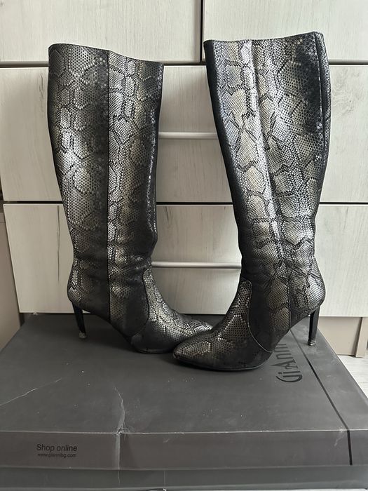 Дамски кожени ботуши GiAnni