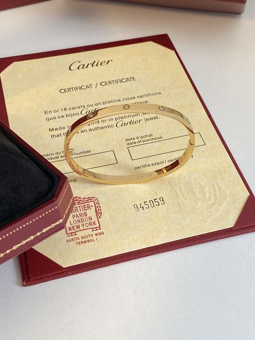 Brățară Cartier LOVE 17 Gold 750 Diamond