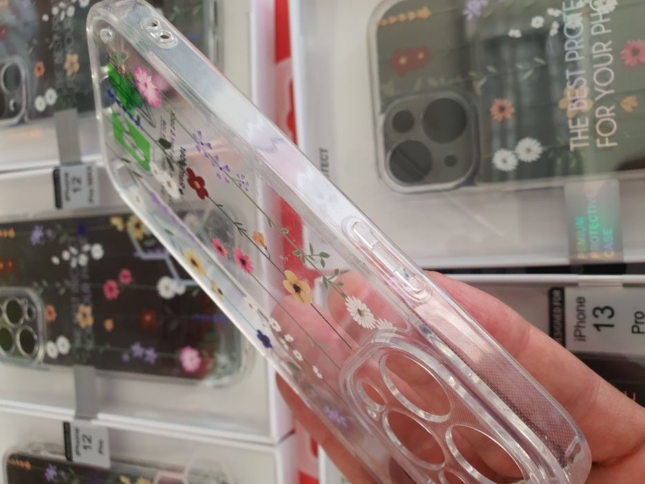 Iphone 12,13,14,12 Pro,12 Pro Max,13 Pro,14 Pro  луксозен гръб с цветя