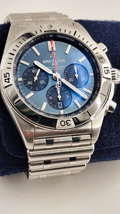 Breitling chronomat 42mm blue dial