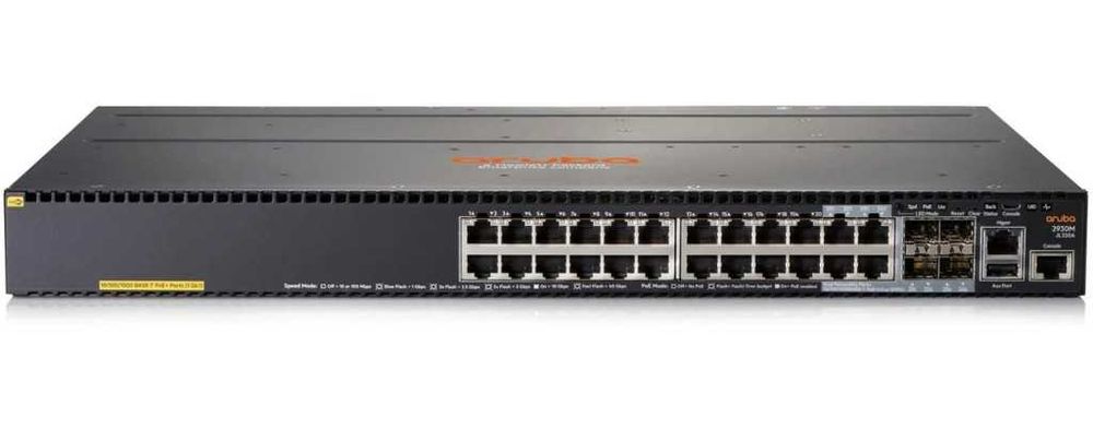 Switch cu 24 porturi Aruba JL320A, 128 Gbps, 95.2 Mpps, 4 porturi SFP, 1U, PoE+