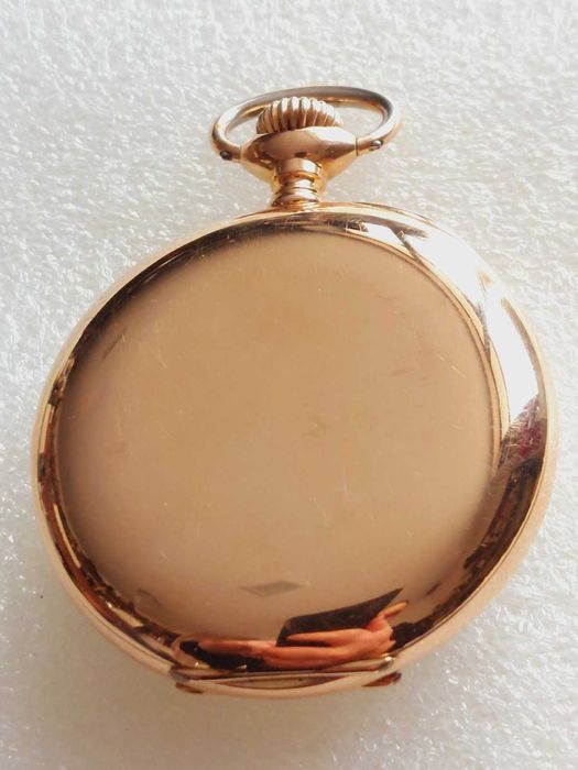 Златен 18к джобен часовник Зенит(Zenith) отлично съст-е 42 гр. в 18к