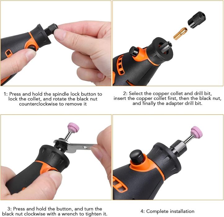 Unealtă multifuncțională cu 212 Accesorii 135W, Livrare Gratuita