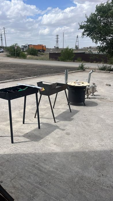 Казан, жиналмалы ошақ, мангал, самаурын