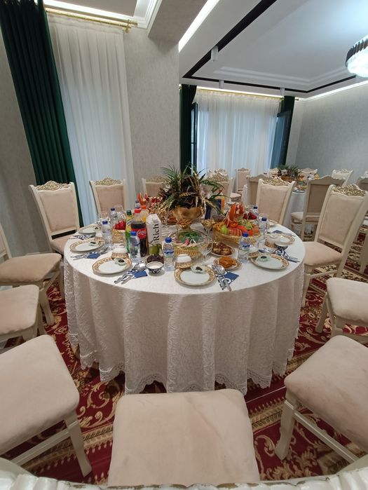 Prakat stol stul pasuda 24/7 samovar naves zontik Aренда oq стол стул