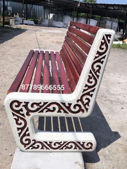 Уличные скамейки из композитного мрамора