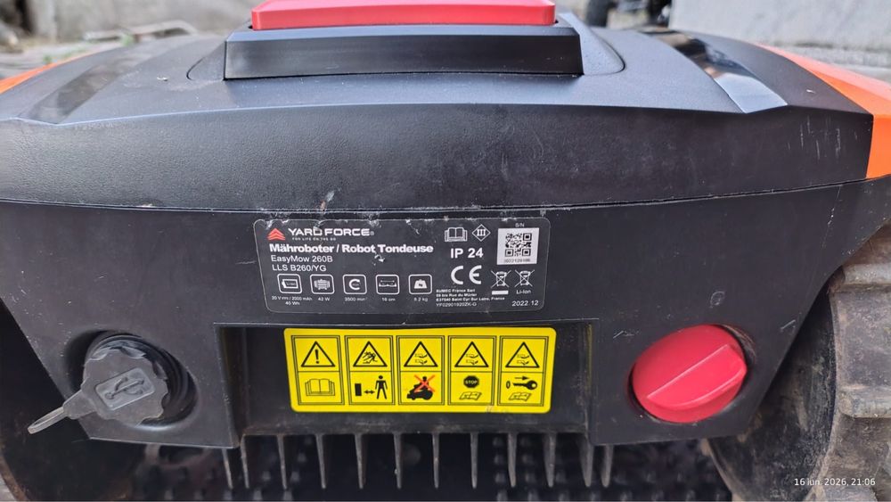 Robot de tuns iarba Yard Force EasyMow 260B – utilizat