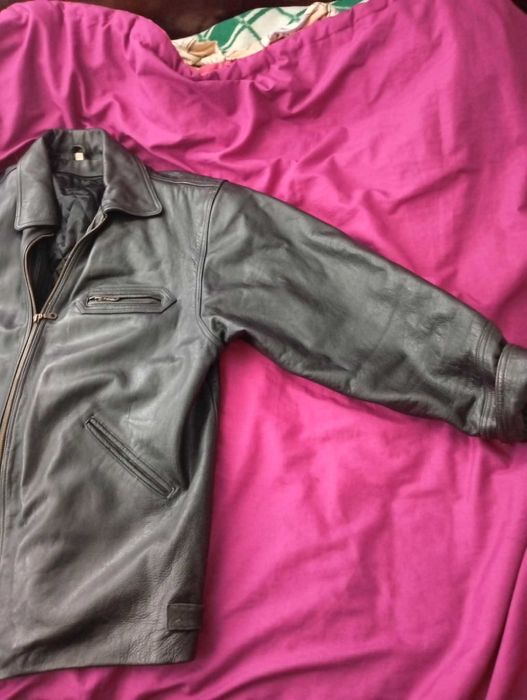 Мъжко кожено яке размер XL eстествена